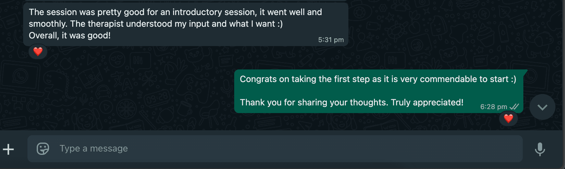 FirstTherapy.org - Testimonial